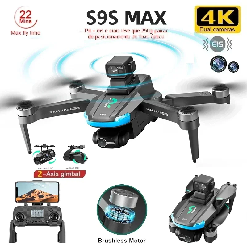 Drone Camera With Gimbal - NIEUWE S9S MAX MINI Drone 4K